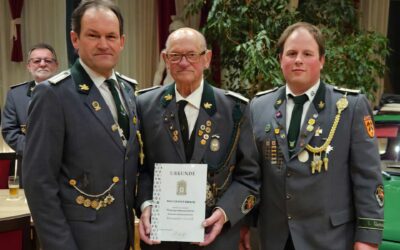 Schützenverein: Ehrung für außergewöhnliche Vereinstreue